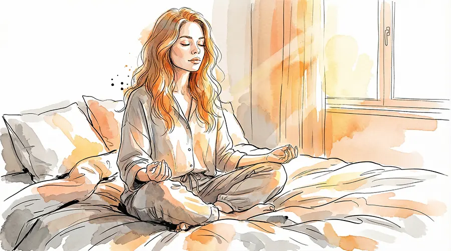 Медитация — иллюстрация